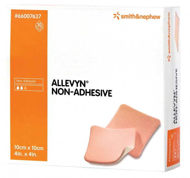 Smith & Nephew Allevyn® Non - Adhesive Foam Dressing, 4" x 4" (10 cm x 10 cm) Box/10 Each 66007637 - A Medi Supplies