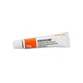 compare product Smith & Nephew IODOSORB™ Cadexomer Iodine Ointment, 10gm, Tube 4 each/box, 66060630