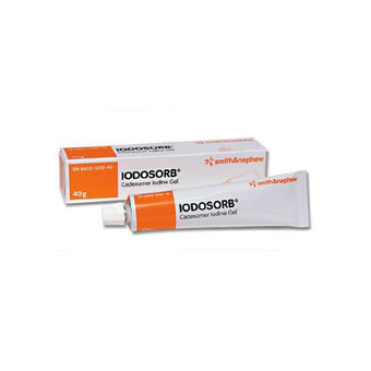 compare product Smith & Nephew IODOSORB™ Cadexomer Iodine Ointment, 40gm, Tube 1 each/box, 225 box/case 66060632