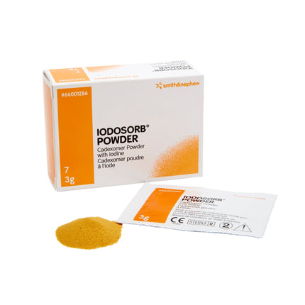 Smith & Nephew IODOSORB Powder 7 envelope/box, 176 box/case 66001286 - A Medi Supplies