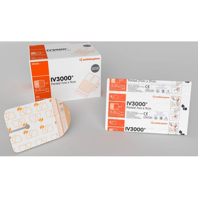 Smith & Nephew IV3000 1 Hand Catheter Dressing, Moisture Responsive 100 each/box, 20 box/case 	 4006