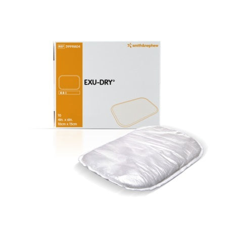 Smith & Nephew EXU-DRY Specialty Absorptive Wound Dressings 15cm x 23cm 12 each/box, 4 box/case 5999006