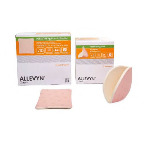 Smith & Nephew Allevyn Ag Non-adhesive Hydrocellular Foam Dressing 5X5cm 10 each/box, 66020977