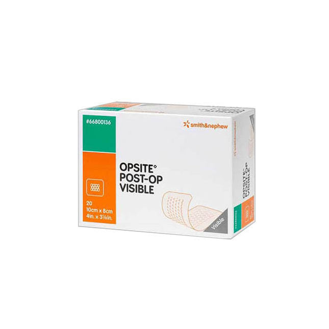 Smith & Nephew OPSITE™ Post-Op Visible Wound Dressing, 8X10CM 20 each/box, 12 box/case 66800136