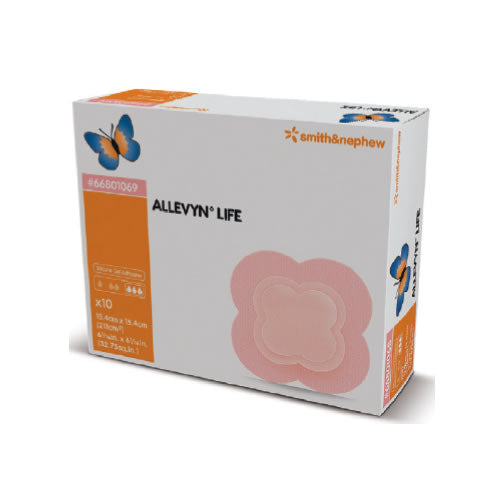 Smith & Nephew Allevyn Life Advanced Foam Wound Dressing (5-layer), 15.4cmx15.4cm 10 each/box, 66801069