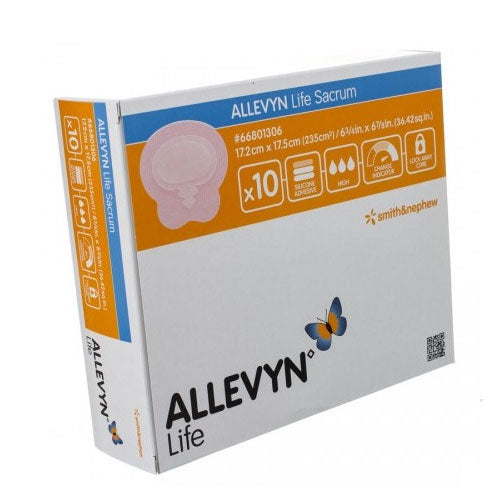 Smith & Nephew Allevyn Life Advanced Foam Wound Dressing (5-layer), Sacrum, Small, 17.2cmx17.5cm 10 each/box, 66801306
