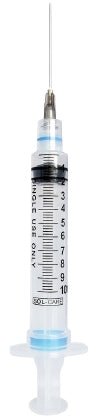 compare product Sol-M Syringe & Needle 10cc 22g X 1.5in Detach Safety 100/box 12 box/case 160076IM