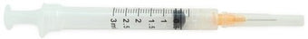 compare product Sol-M Syringe & Needle 3cc 23g X 1in Detach Safety Sol-care 100/box 8 Box/case 100077IM