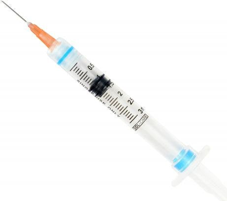 Sol - M Syringe & Needle 3cc 25g X 5/8in Detach Safety (100025) 100/box 8 Box/case 100078IM - A Medi Supplies