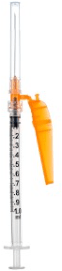 Sol - M Sol - Care Luer Lock Syringe w/Safety Needle 3 mL, 21G x 1", 50/box 6 box/case 32110SN - A Medi Supplies