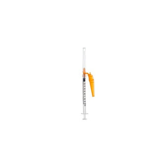 compare product Sol-Care® Syringe with Flip Shield Safety Needle, 1 cc (mL), 23G x 1-1/2