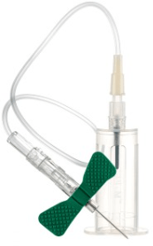 Sol - M Sol - Guard Safety Pull - Button Blood Collection Needle 23G x 3/4" w/ 12" tubing without pre - attached holder Bx/50 PBLA2312 - A Medi Supplies