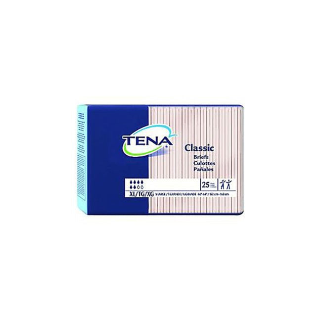 Tena® Classic Brief, Unisex, XL, 60" to 64" Hip, Beige 25 each/pack, 4 pack/case 67750 - A Medi Supplies