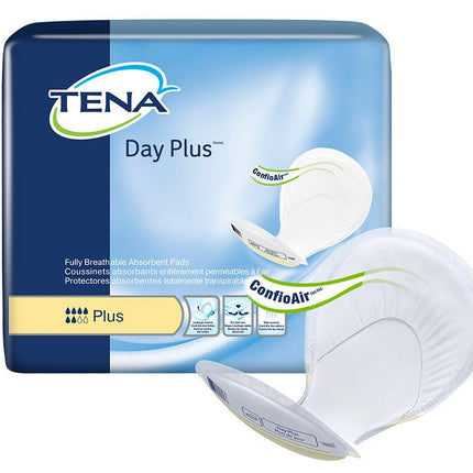 Tena Day Plus Pads W/ Wetness Indicator, Yellow, Bag of 40 / Case of 80, 62618 - A Medi Supplies