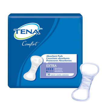 compare product Tena Extra Comfort Pad, Plus, Bag of 30 / Case of 90, 62321