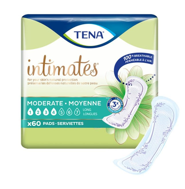 Tena Intimates Pads Moderate Absorbency Long 12 Inch, Case of 180 , 54375 - A Medi Supplies