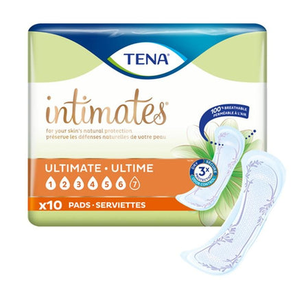 Tena Intimates Ultimate Pads W/ Adhesive Strip Triple Protection 16", Case Of 40, 54427 - A Medi Supplies
