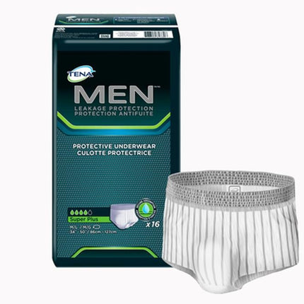 Men Protective Underwear - Small/medium - Super Plus Absorbancy W/ Odor Protection, Bag of 16 / Case of 64, 81780 - A Medi Supplies