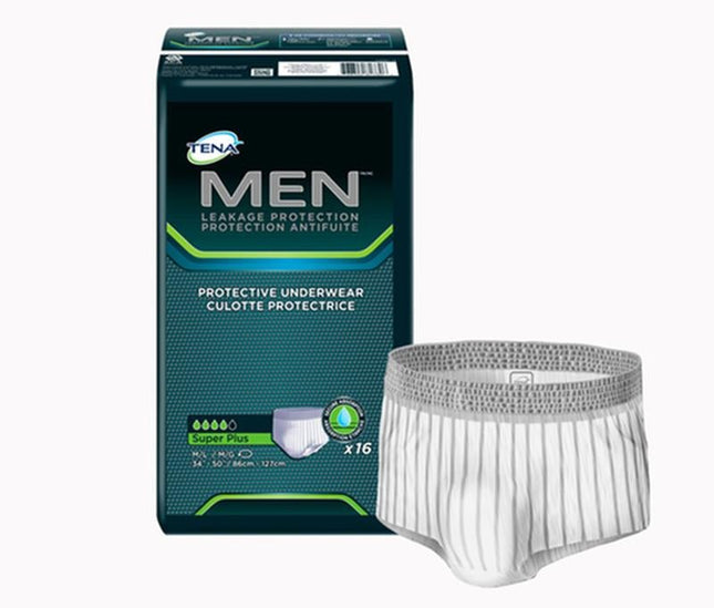 Men Protective Underwear - Small/medium - Super Plus Absorbancy W/ Odor Protection, Bag of 16 / Case of 64, 81780 - A Medi Supplies