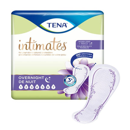 Tena Overnight Incontinence Pads, Maximum Absorbency, Bag of 28 / Case of 84, 54282 - A Medi Supplies