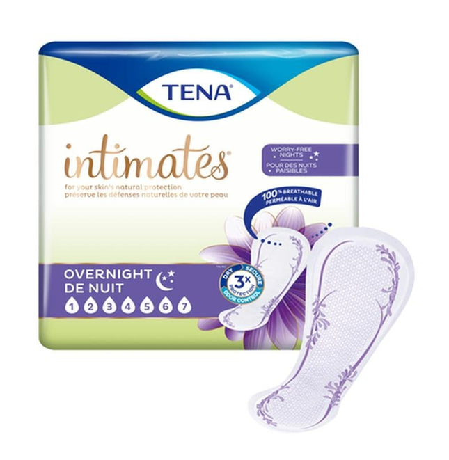 Tena Overnight Incontinence Pads, Maximum Absorbency, Bag of 28 / Case of 84, 54282 - A Medi Supplies