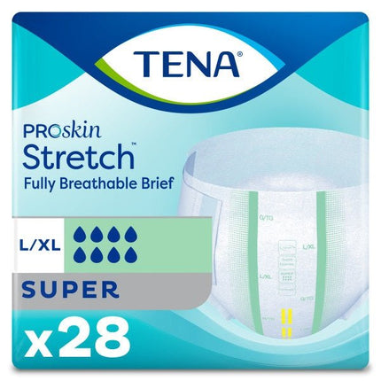 TENA® ProSkin Stretch™ Super Brief L/XL, 41" - 64" 5 28 each/bag, 2 bag/case 67903 - A Medi Supplies