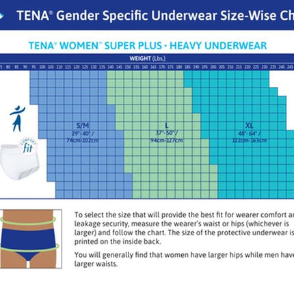 Tena Proskin Underwear For Women, Maximum Absorbency, Nude, Size X - large 140 - 168cm, Bag of 14 / Case of 56, 73040 - A Medi Supplies