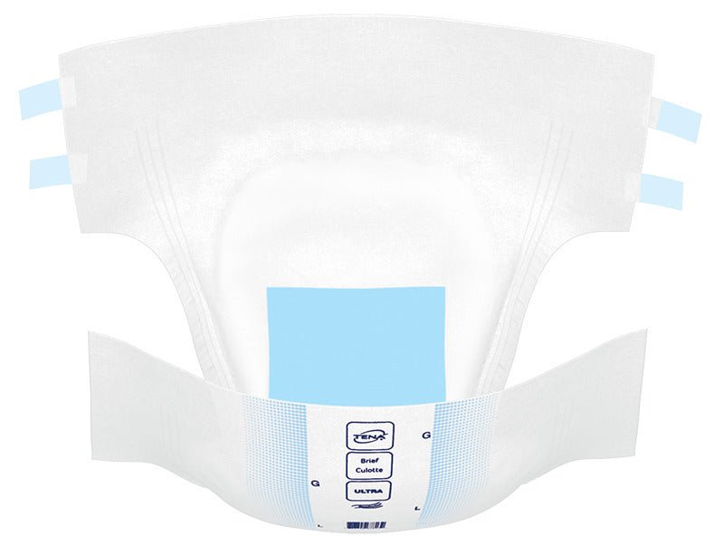 Tena Ultra Brief, Large Size 48in - 59in, Blue, Bag of 40 / Case of 80, 67300 - A Medi Supplies