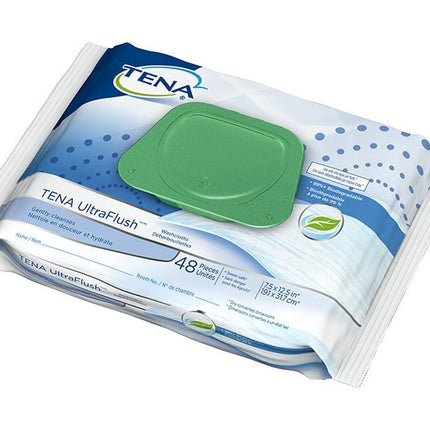 Tena Ultraflush Washcloth, Pack of 48, 65726 - A Medi Supplies