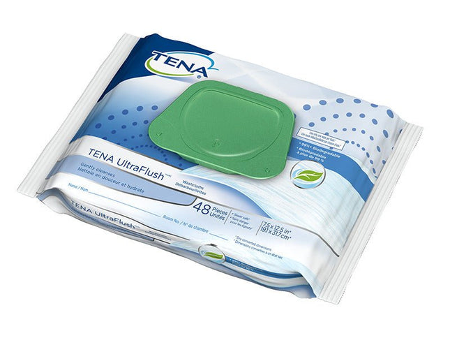 Tena Ultraflush Washcloth, Pack of 48, 65726 - A Medi Supplies
