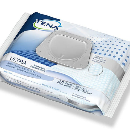 Tena Washcloths Scent Free, Pack of 48, 65722 - A Medi Supplies