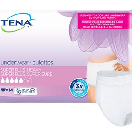 Tena Women Protective Underwear, Super Plus Heavy, X - Large, Case of 64, 54287 - A Medi Supplies