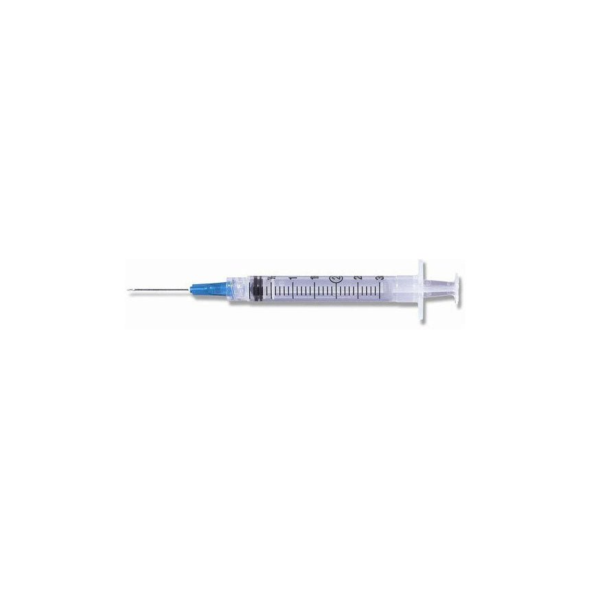Terumo Hypodermic Syringe, with L1 - 1/2" ODSEC 20GA Ultra Thin Wall Needle, 0.1cc Graduation, 3cc, 100 each/box, 10 box/case, SS - 03L2038 / SS03L2038 - A Medi Supplies