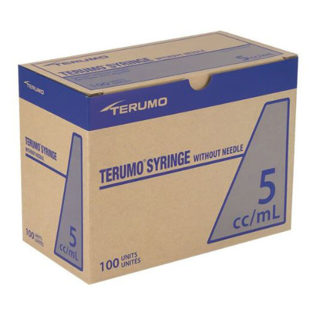 Terumo Hypodermic Syringe, Without Needle, 0.2cc Graduation, 5cc, 5 mL Luer Lock Tip, 100 each/box, 6 box/case, SS - 05L / SS05L - A Medi Supplies