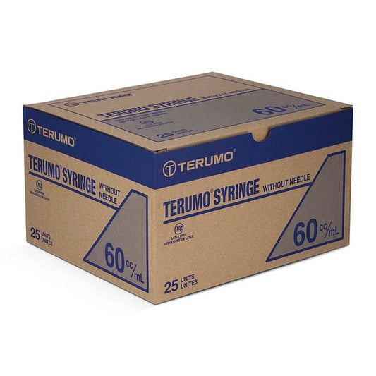 Terumo Hypodermic Syringe, Without Needle, 1cc Graduation, 60cc, 25 each/box, 4 box/case, SS - 60C / SS60C - A Medi Supplies