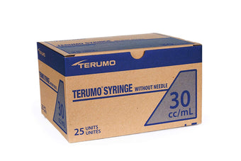 compare product Terumo Syringe Only, 30 cc (mL), Luer-Slip Tip, without Needle, 25 each/box, 8 box/case, SS-30S/ SS30S