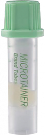 BD Tube  Microtainer Microgard   PST Clear/Mint GRN PK/50 365985