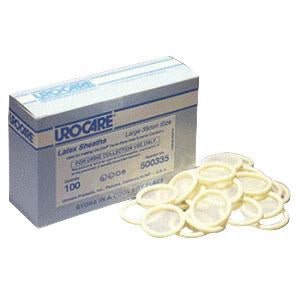 Urocare Latex Sheath, Size 35mm (Large), 1 Box(100 Pcs), 500335 - A Medi Supplies