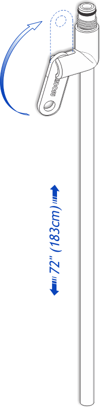 Urocare Quick Drain Valve Large 72" (183cm) Long Tube Non Sterile Latex Free, 1 Each, 700172 - A Medi Supplies