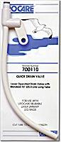 Urocare Quick Drain Valve With White Rubber Tubing, Size Medium 18in, 1 Each, 700118 - A Medi Supplies