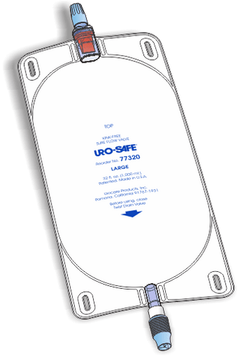 compare product Urocare Uro-safe Disposable Vinyl Leg Bag With Twist Drain Valve, Size 32 Oz (Large), 1 Each, 77320