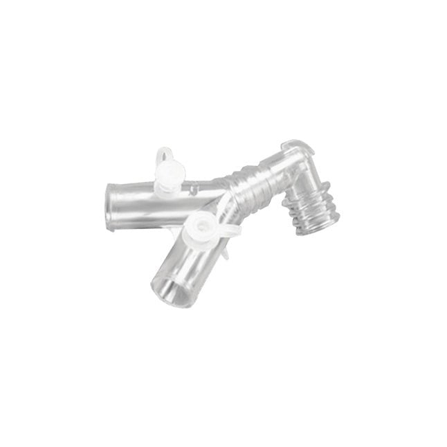 VYAIRE AirLife® Wye Adapter, with Elbow, OD 22mm 50 each/case 001831 - A Medi Supplies