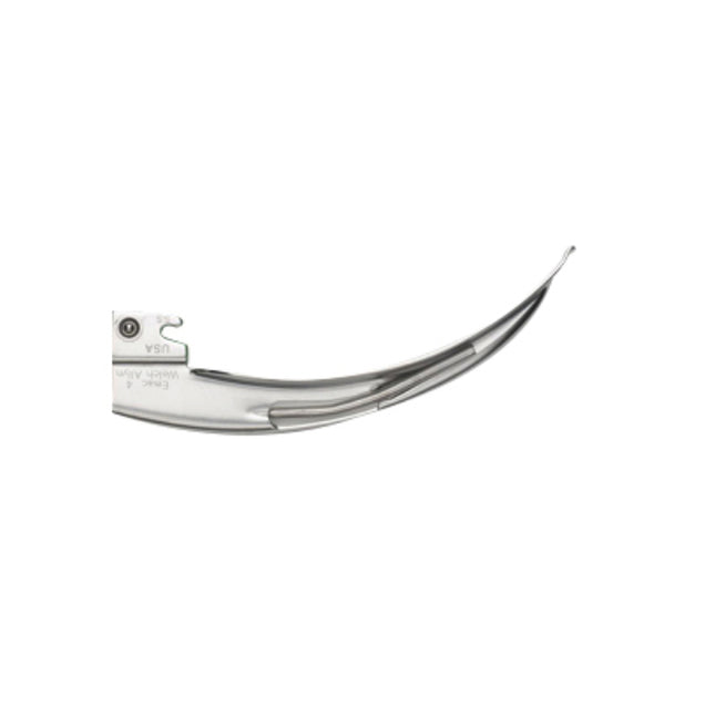 Welch Allyn English Macintosh Fiber Optic Laryngoscope Blade, Halogen, Size 4, L156mm