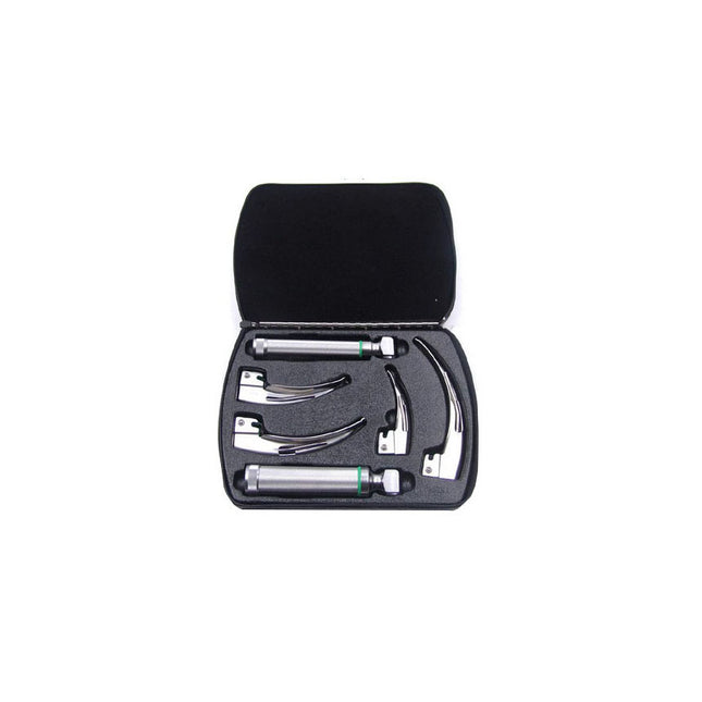 Welch Allyn English Macintosh Laryngoscope Set, Hpx® Halogen, Fiber-optic, 2.5v, Medium  69697
