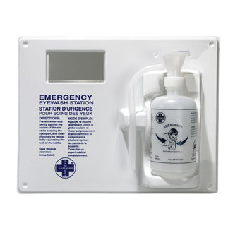 compare product Wasip Single Eyewash Station with Mirror Empty bottle, 1 L, Empty Bottle, 1 EA, F4560701
