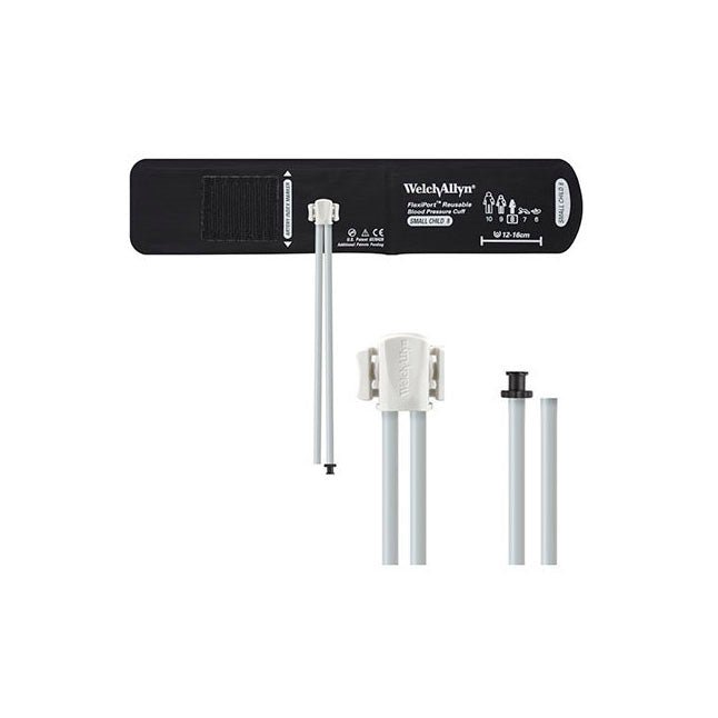 Flexiport® Blood Pressure Cuff, Two Tube, Tri - Purpose Connector/Empty Tube, Small Child, Size 8, Reusable, REUSE - 08 - 2TP - A Medi Supplies