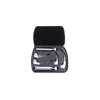 compare product Welch Allyn English Macintosh Laryngoscope Set, Hpx® Halogen, Fiber-optic, 2.5v, Medium  69697
