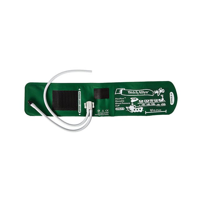 Welch Allyn Flexiport® Blood Pressure Cuff, Two Tube, Tri - Purpose Connector, Child, Size 9, REUSE - 09 - 2TP - A Medi Supplies