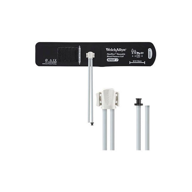 Welch Allyn Flexiport® Blood Pressure Cuff, Two Tube, Tri - Purpose Connector/Empty Tube, Infant, Size 7, 9cm to 13cm, Reusable, REUSE - 07 - 2TP - A Medi Supplies